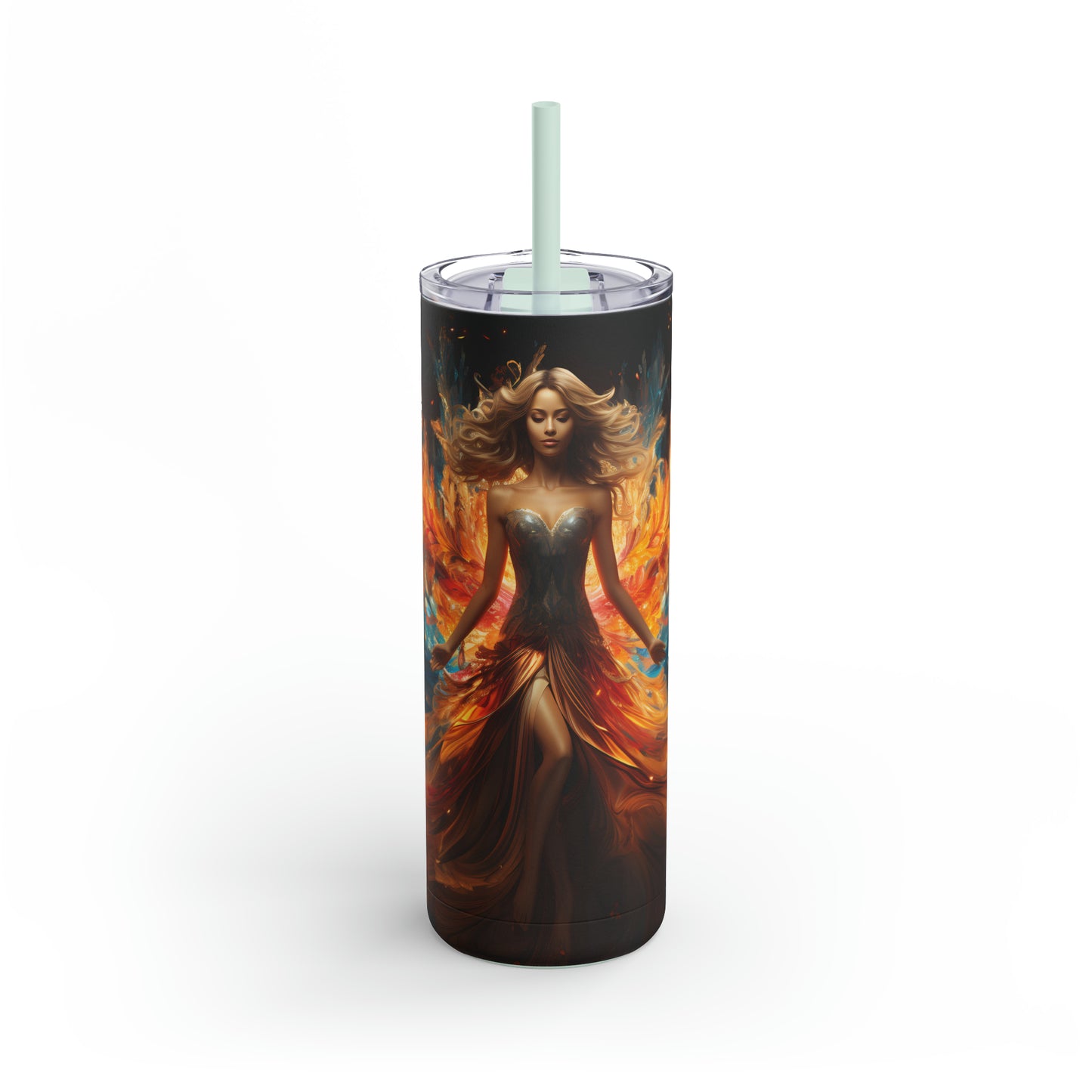 Christmas Angel Skinny Matte Tumbler, 20oz