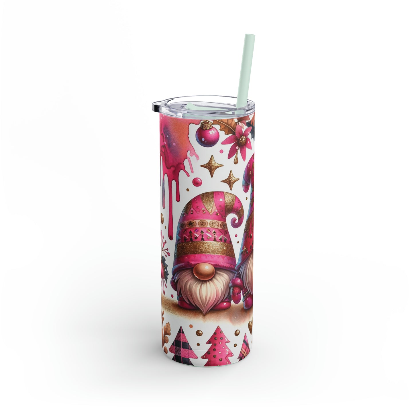 Christmas Gnomes Skinny Matte Tumbler, 20oz