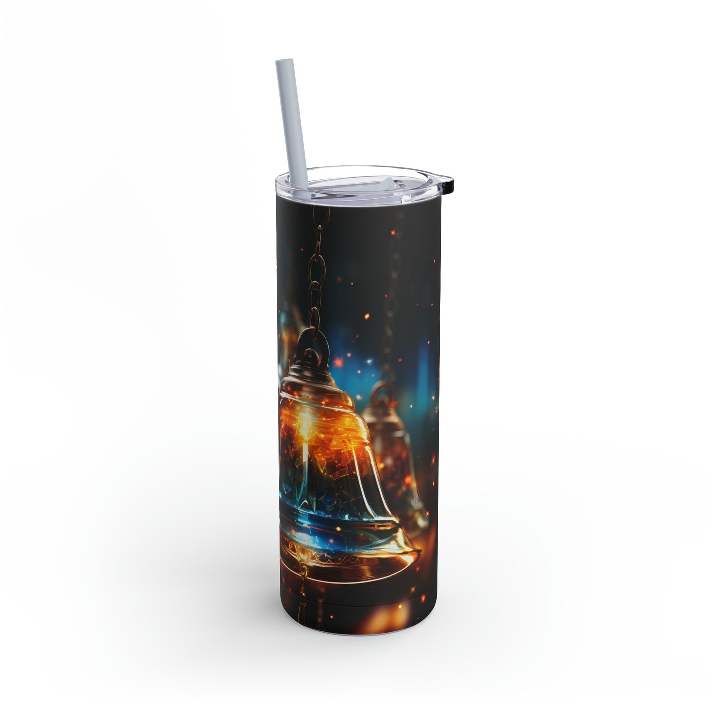 Christmas Bells Skinny Matte Tumbler, 20oz