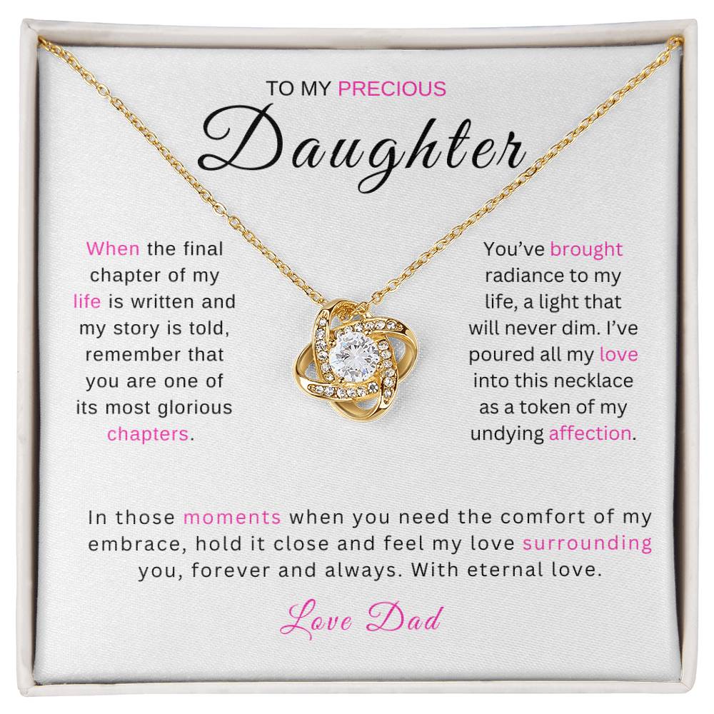 Precious Daughter - Love Knot Necklace