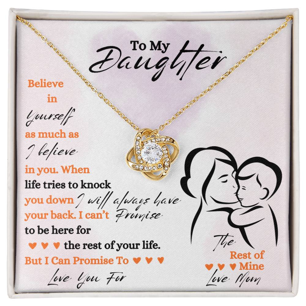 Daughter / Love Knot Necklace