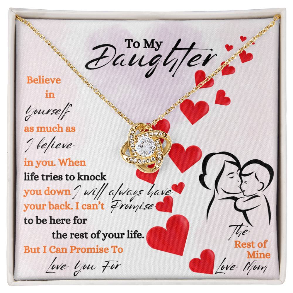 Daughter / Love Knot Necklace