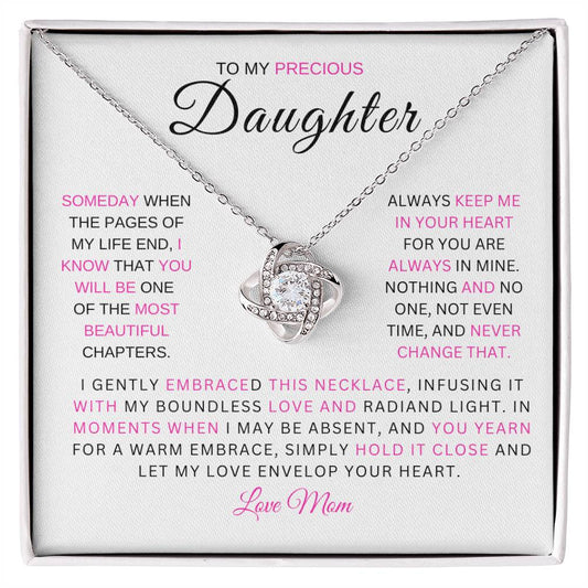 Precious Daughter / Love Knot Necklace