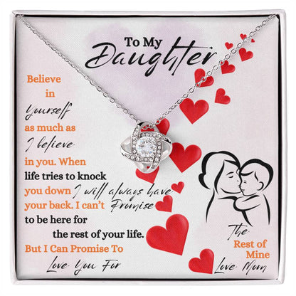 Daughter / Love Knot Necklace