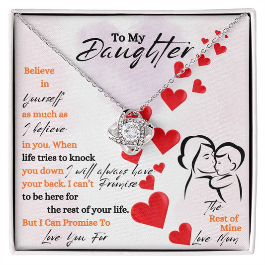 Daughter / Love Knot Necklace