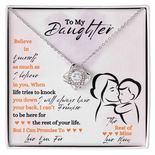 Daughter / Love Knot Necklace