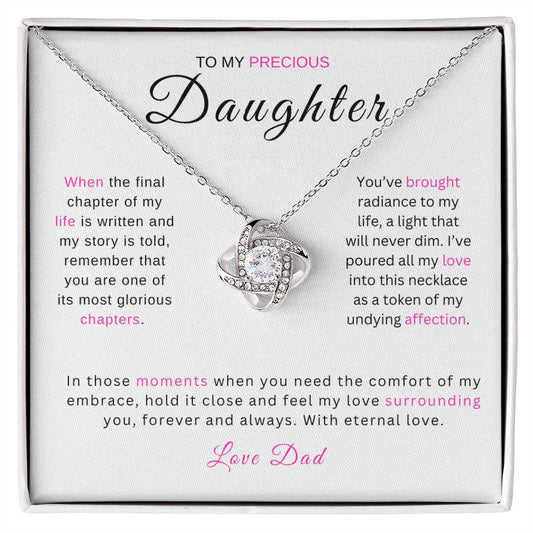 Precious Daughter - Love Knot Necklace