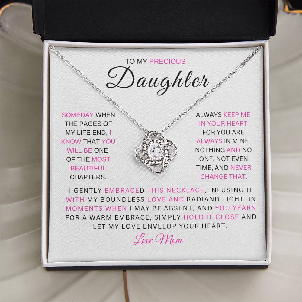 Precious Daughter / Love Knot Necklace