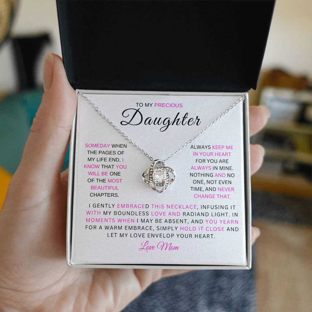 Precious Daughter / Love Knot Necklace