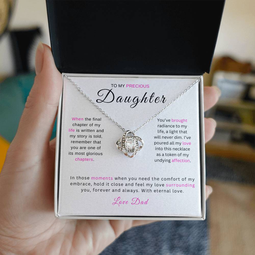 Precious Daughter - Love Knot Necklace