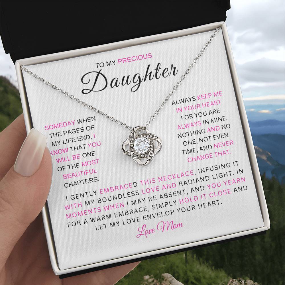 Precious Daughter / Love Knot Necklace