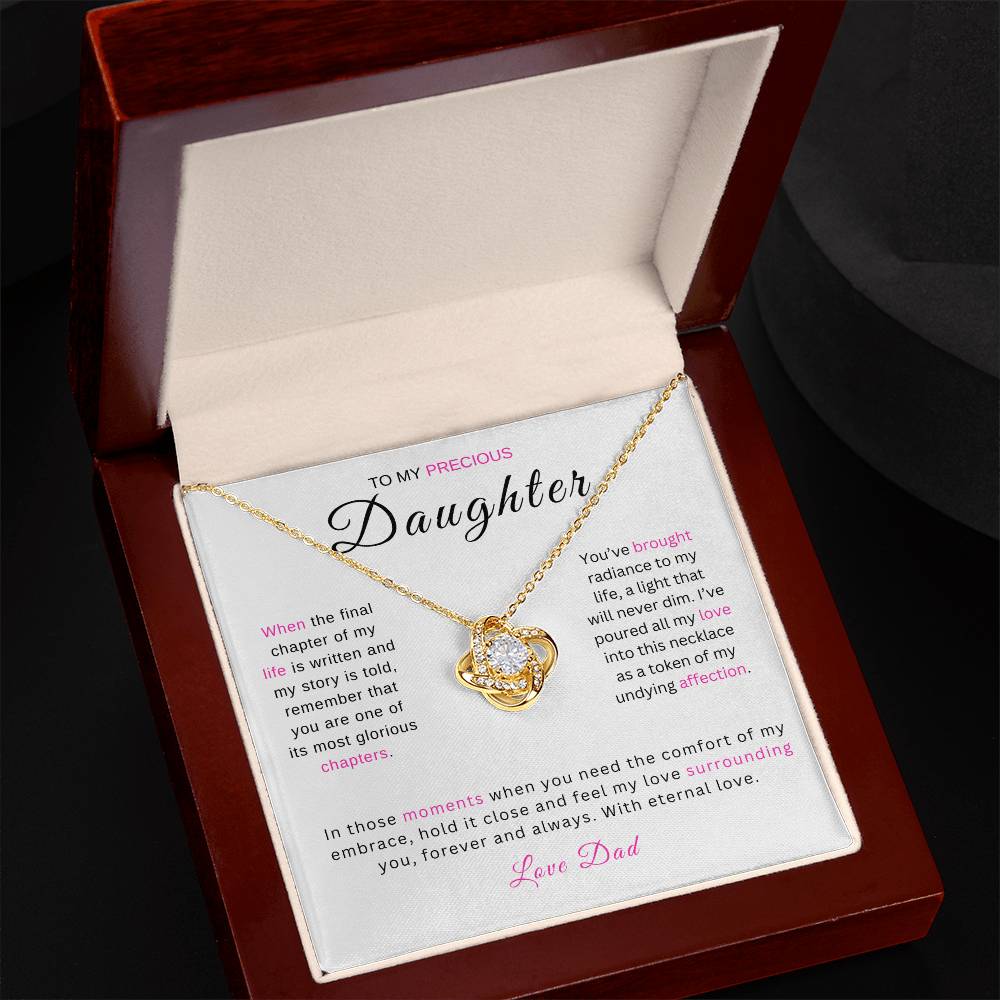 Precious Daughter - Love Knot Necklace