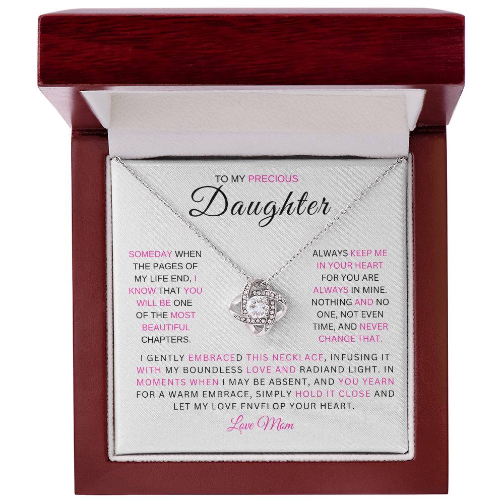 Precious Daughter / Love Knot Necklace