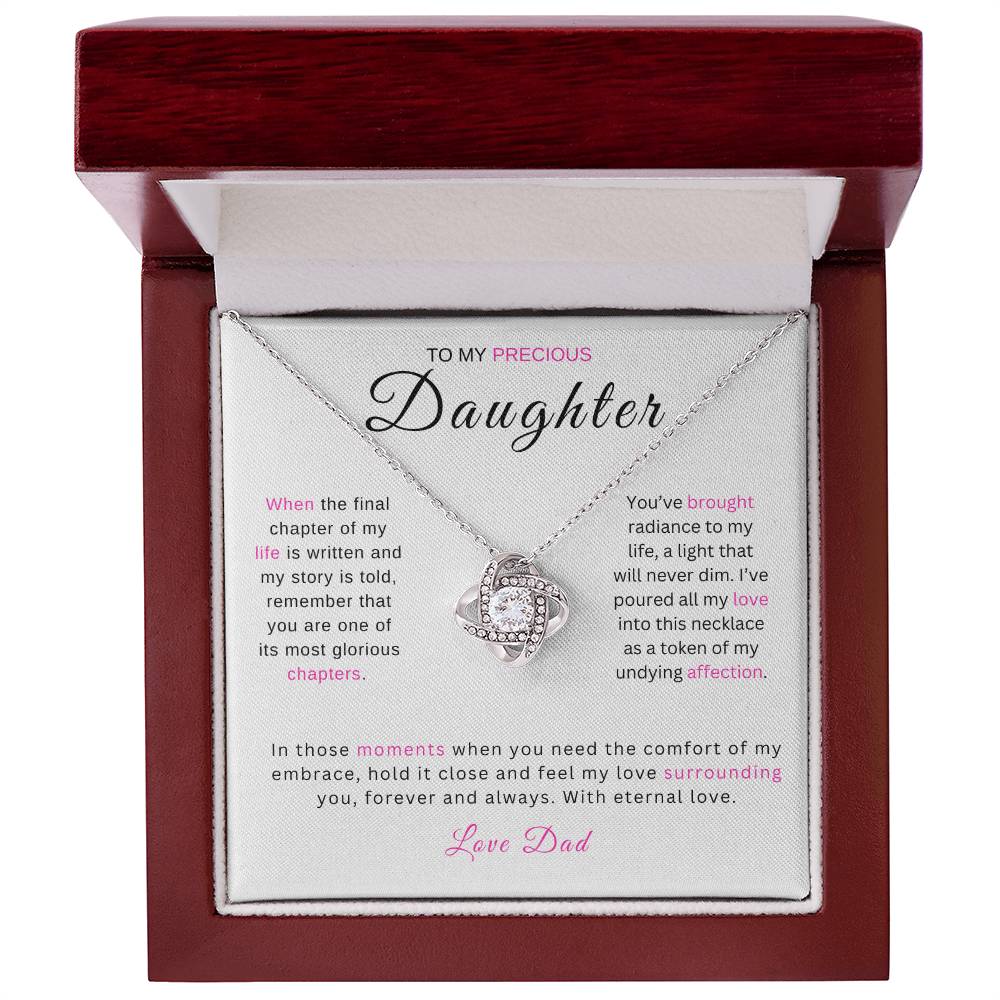 Precious Daughter - Love Knot Necklace