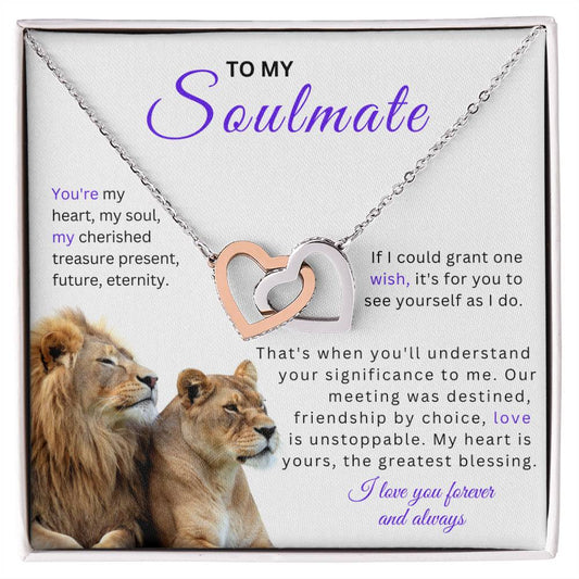 Soulmate / Interlocking Heart Necklace